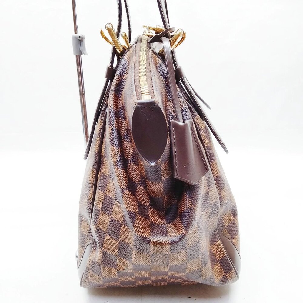 Louis Vuitton Verona MM Damier Ebene Handbag LV Brown Checkered Shoulder Bag - Picture 5 of 16